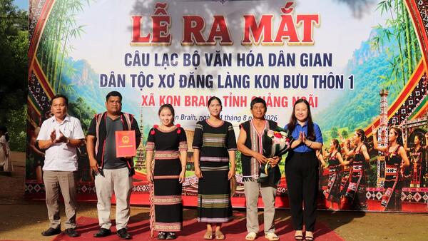 Ra mắt Câu lạc bộ Văn hóa dân gian dân tộc Xơ Đăng làng Kon Bưu